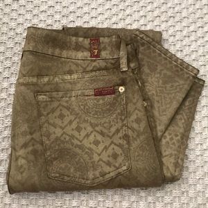 7 for All Mankind Metallic Pattern Jean